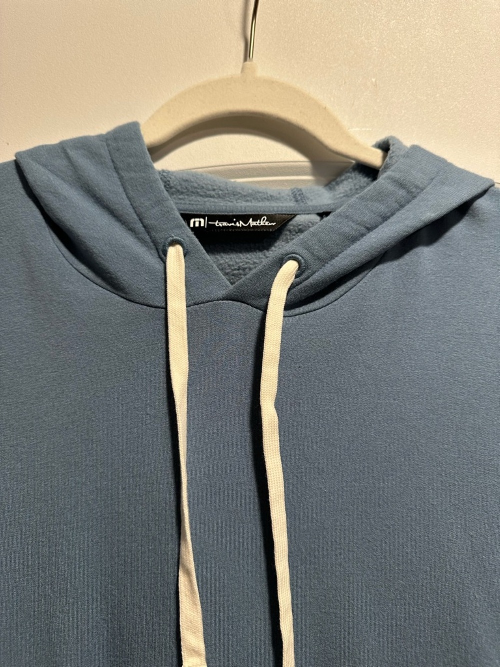 Travis Mathew Sky Blue Hooded Pullover Sweatshirt - Picture 2 of 5